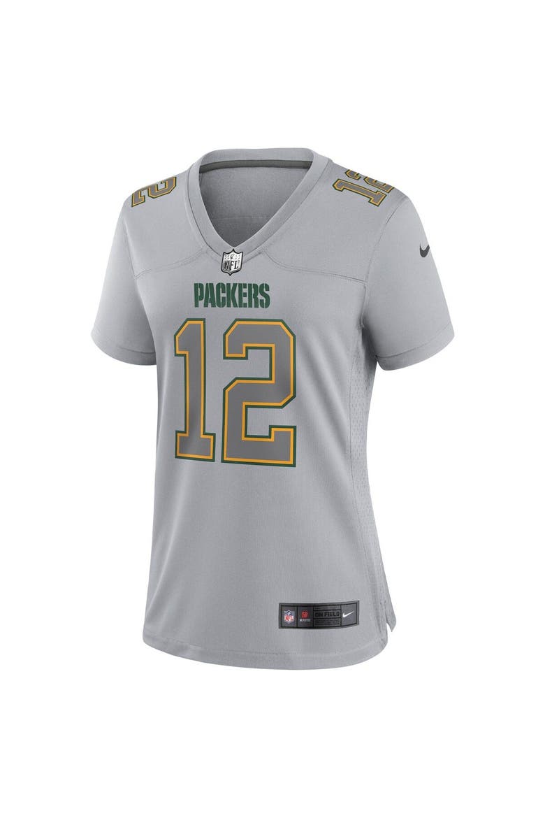 Women's Nike Aaron Rodgers Gray Green Bay Packers Atmosphere Fashion Game Jersey, Alternate, color, Gray