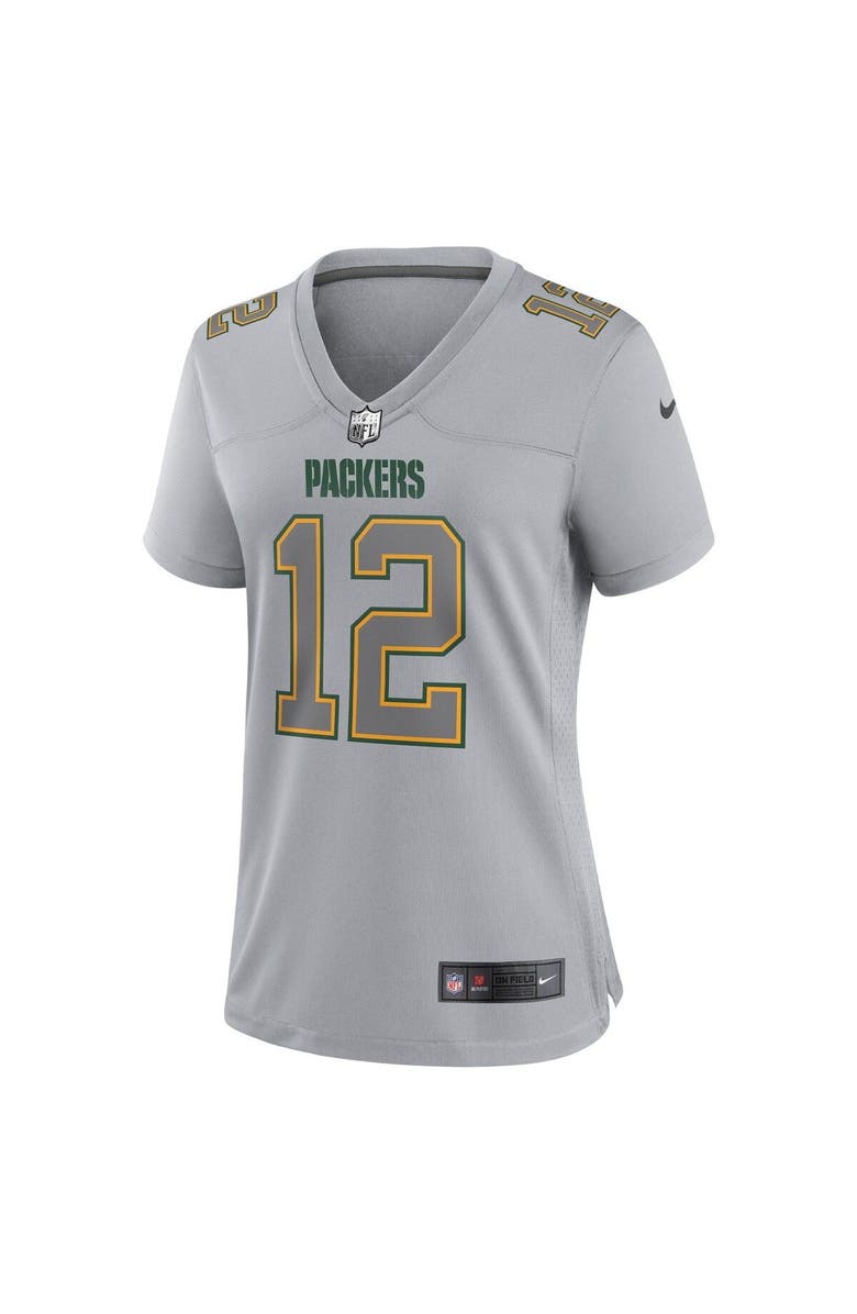 Nike Women's Nike Aaron Rodgers Gray Green Bay Packers Atmosphere Fashion Game Jersey, Alternate, color, 