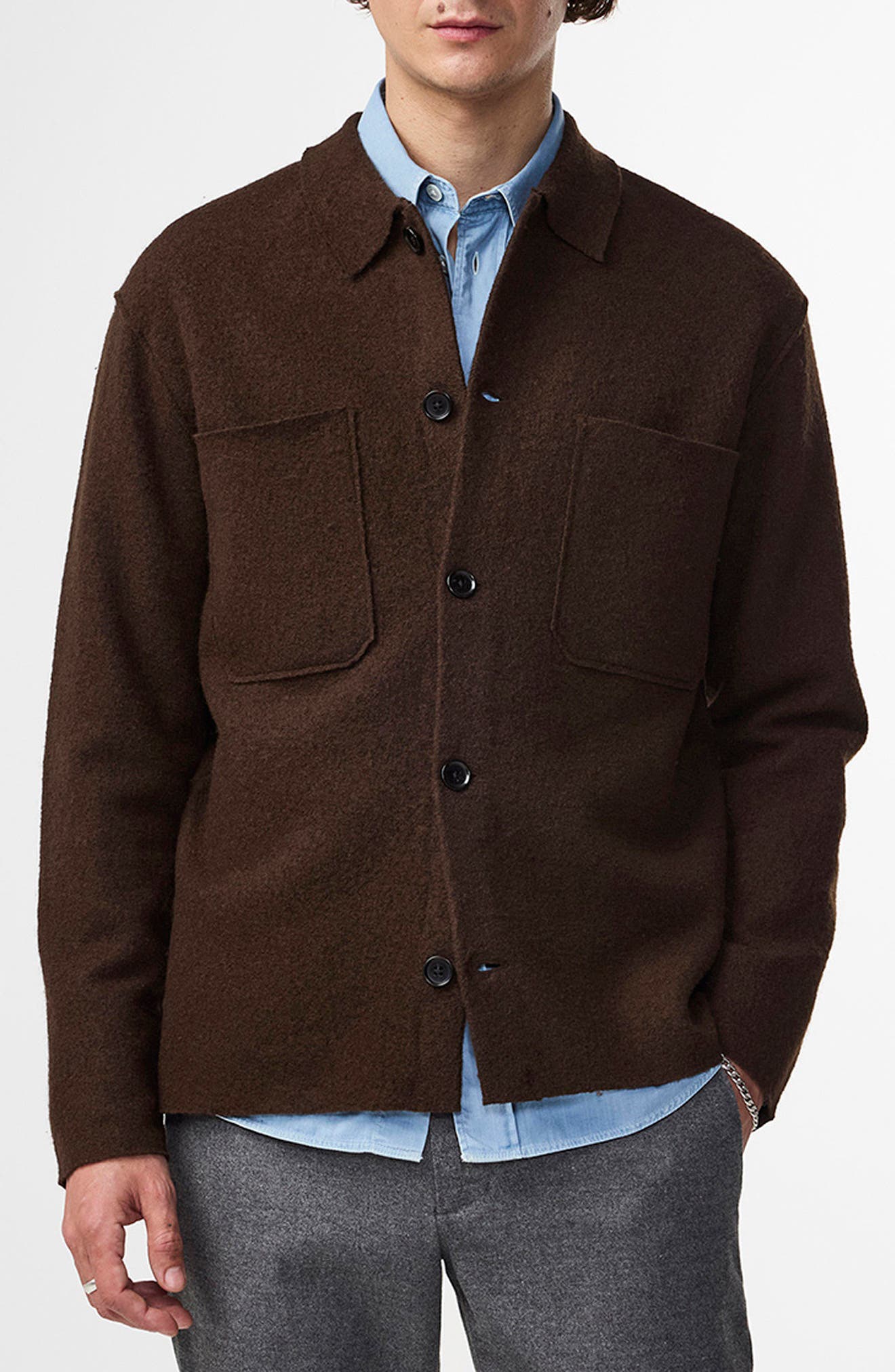Jonas Boiled Wool Shirt Jacket
