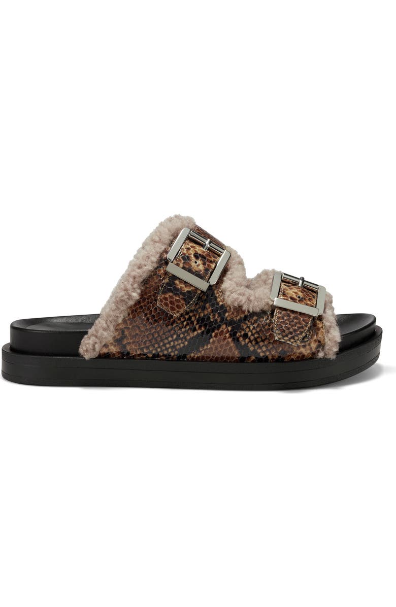 Aerosoles Olivia Faux Shearling Sandal, Alternate, color,