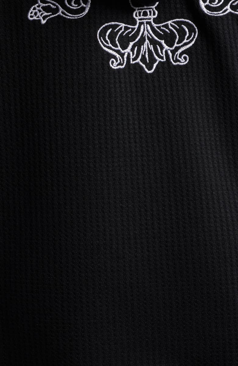 NIKKI LUND Lundy Waffle Knit Jacket, Alternate, color, Black