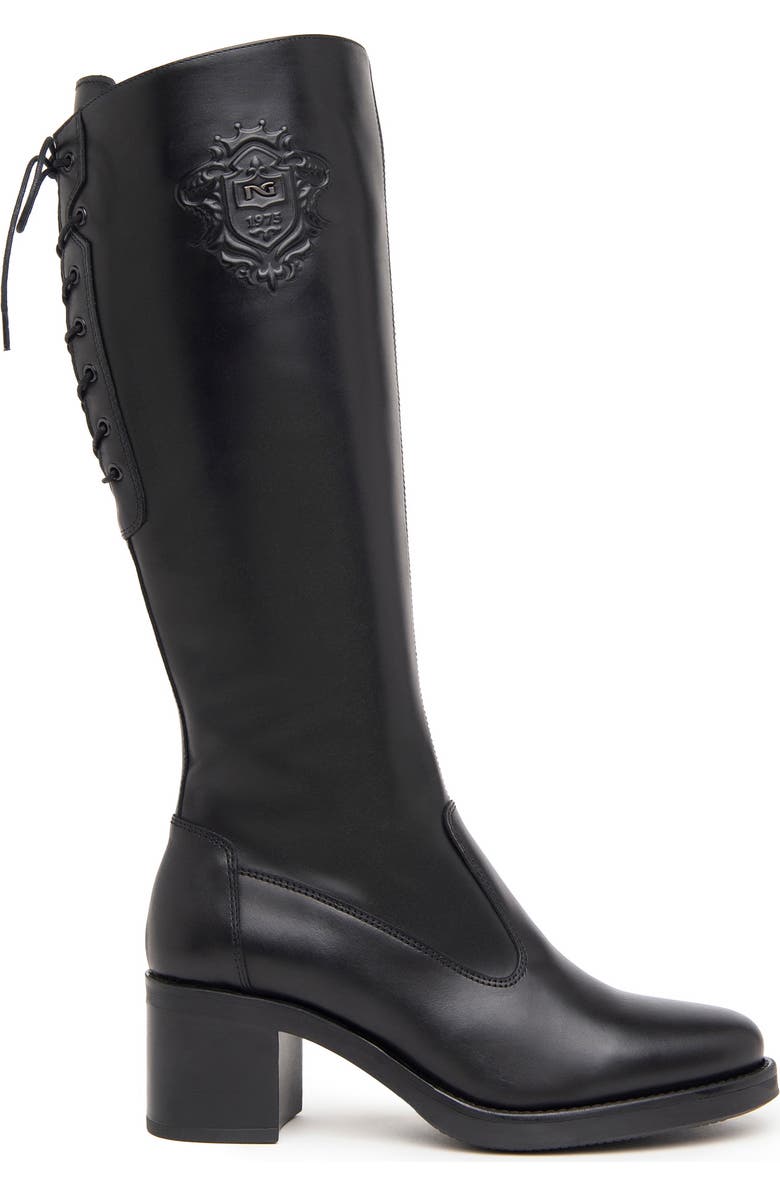 NeroGiardini Lace Up Tall Boot, Alternate, color,