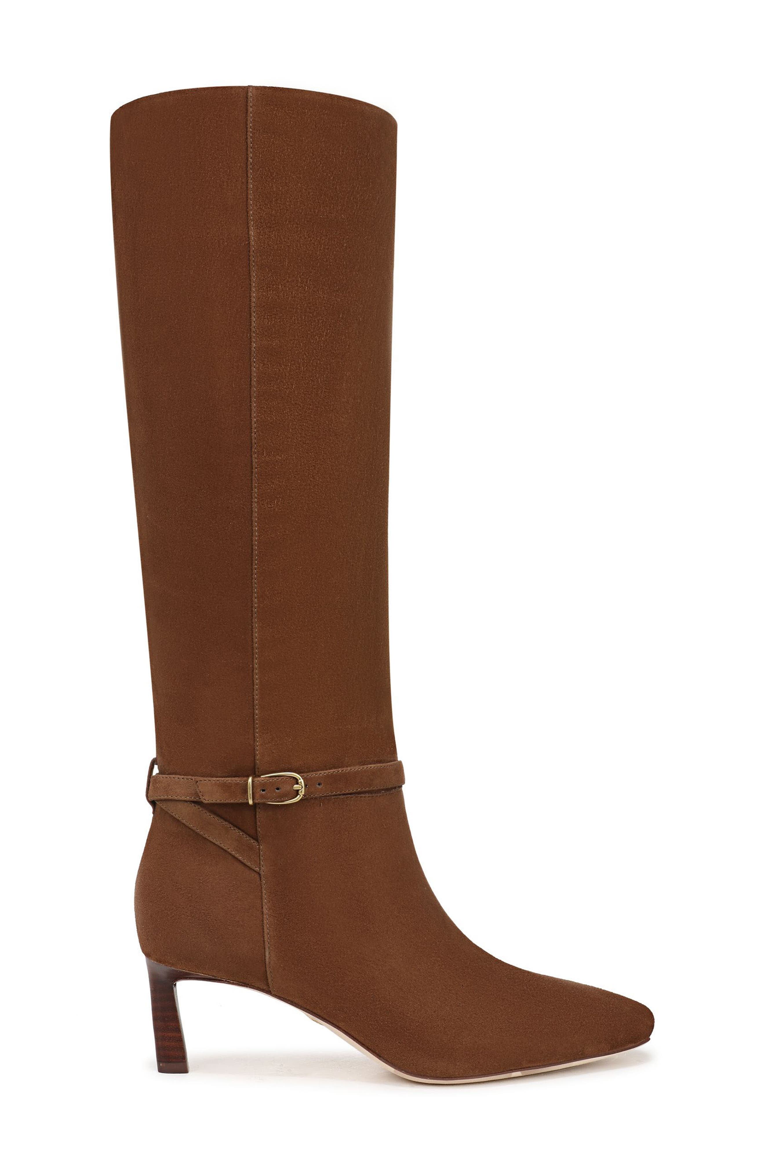 Veronica Beard Kailine Knee High Boot, Alternate, color, Chestnut