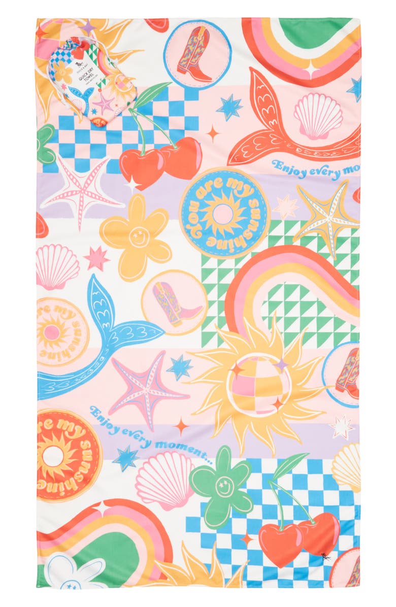DOCK AND BAY Kids' Towel, Main, color, Good Vibes Club