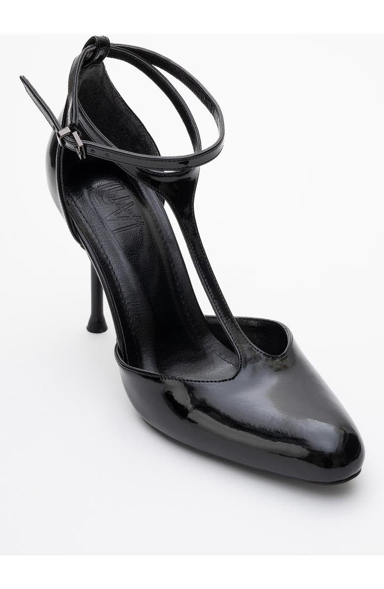 Prologue Shoes Jon T Strap Pump, Main, color, Black Patent