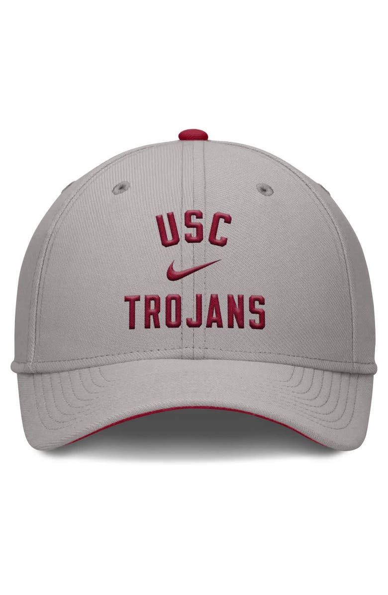 Nike Men's Nike Gray USC Trojans Rise Prep Performance Flex Hat, Alternate, color, Gray