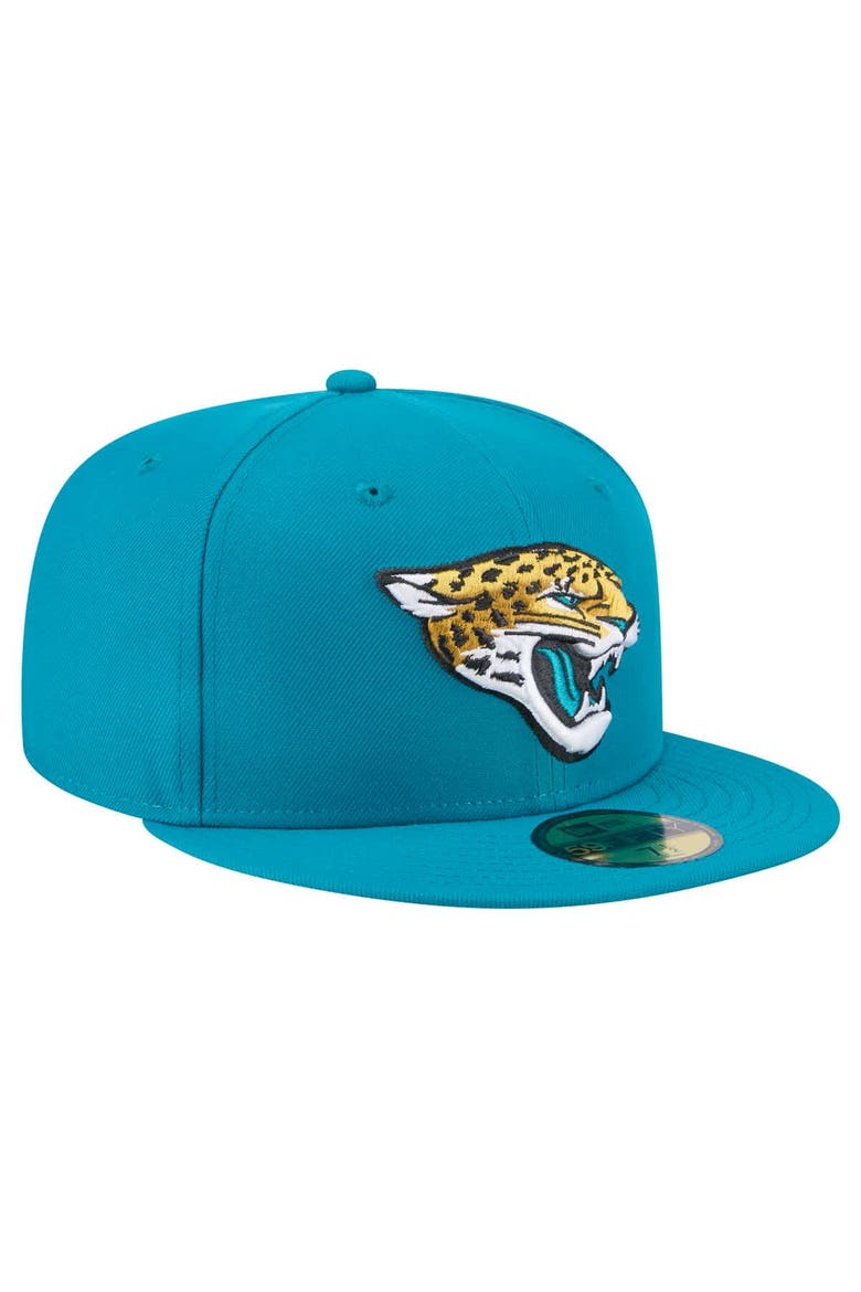 Men's New Era Teal Jacksonville Jaguars  Main 59FIFTY Fitted Hat, Alternate, color, Teal