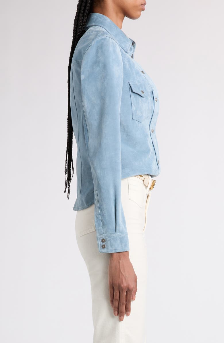 TOM FORD Suede Western Shirt, Alternate, color,