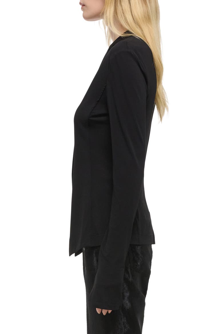 Split Sleeve Blazer, Alternate, color, BLACK