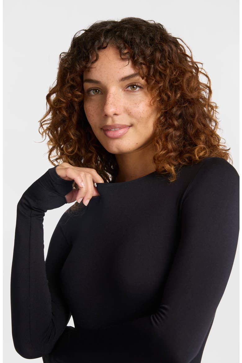 Prima Ballet Bodysuit, Alternate, color, BLACK
