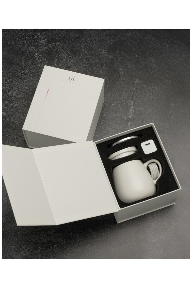 Ui Plus Mug & Warmer Set, Alternate, color, WHITE