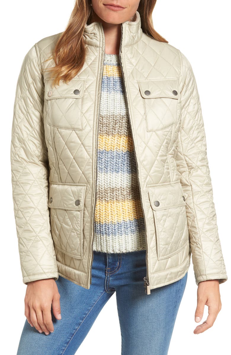 Barbour Filey Water Resistant Quilted Jacket, Main, color,
