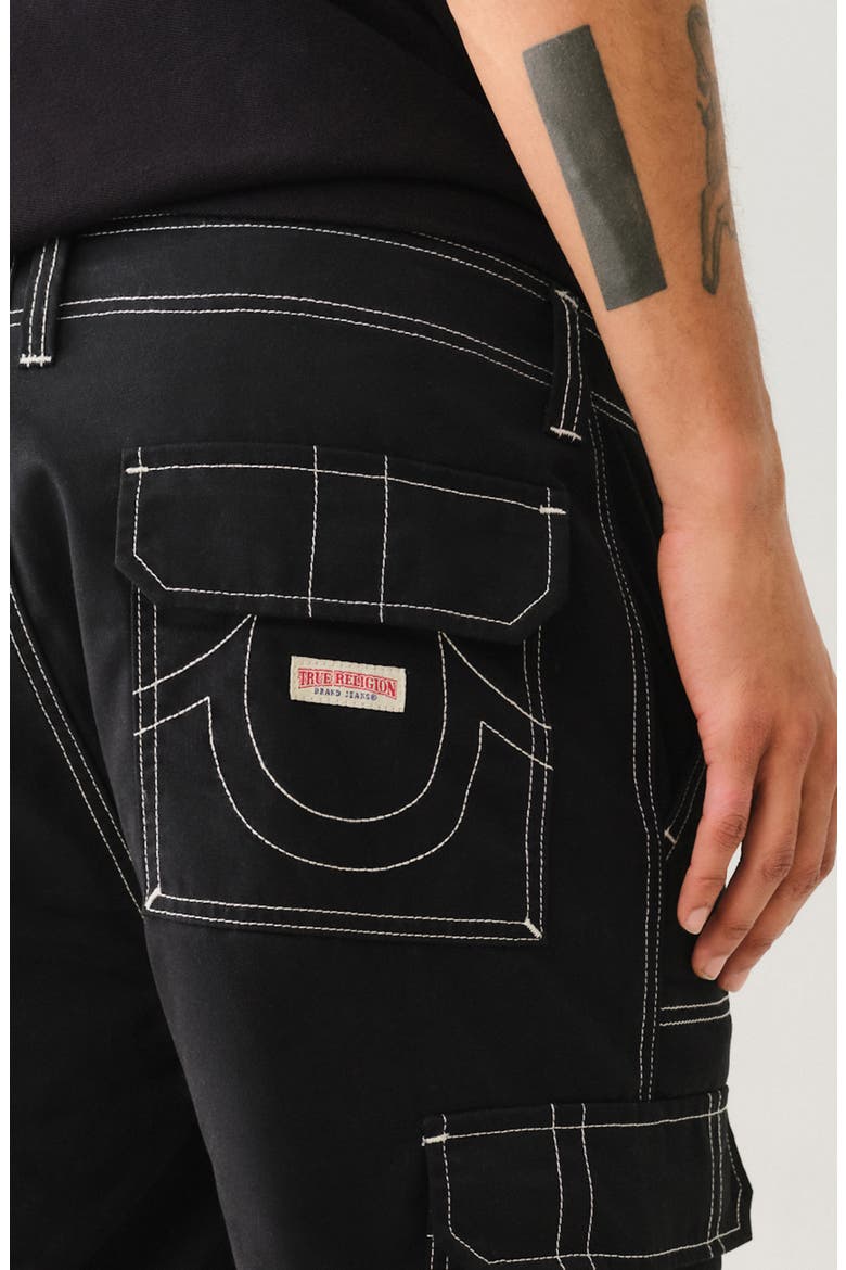 Bobby Baggy Cargo Pants, Alternate, color, JET BLACK