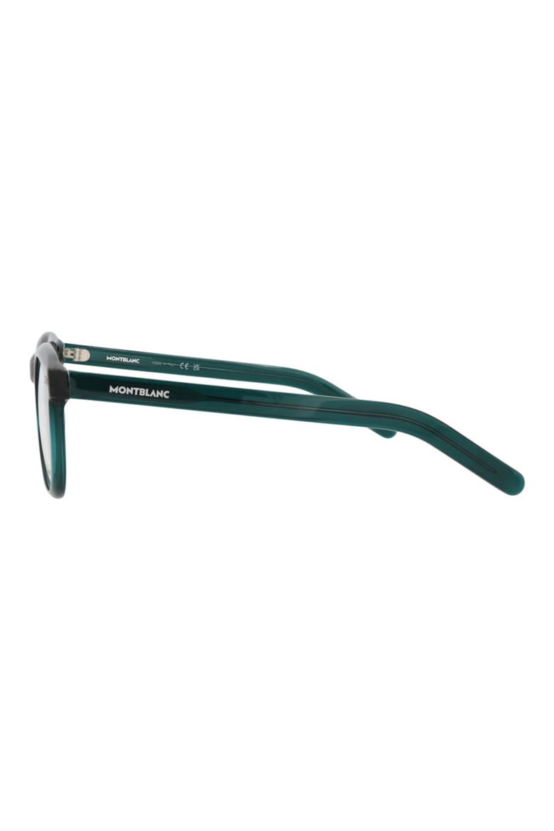 54mm Round Optical Glasses, Alternate, color, GREEN TRANSPARENT