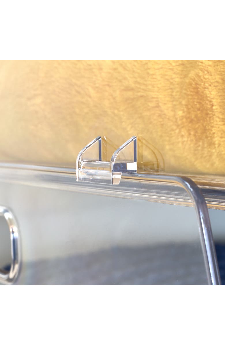 iDesign Stackable Open-Front Bin with Handles, Set of 4, Clear, Made in USA, Alternate, color, Clear