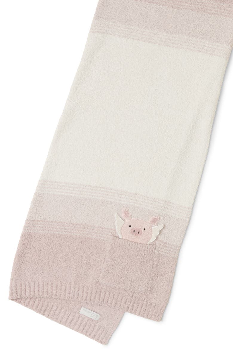 Barefoot Dreams<sup>®</sup> CozyChic<sup>®</sup> Flying Pig Stroller Blanket, Alternate, color, Cream Multi