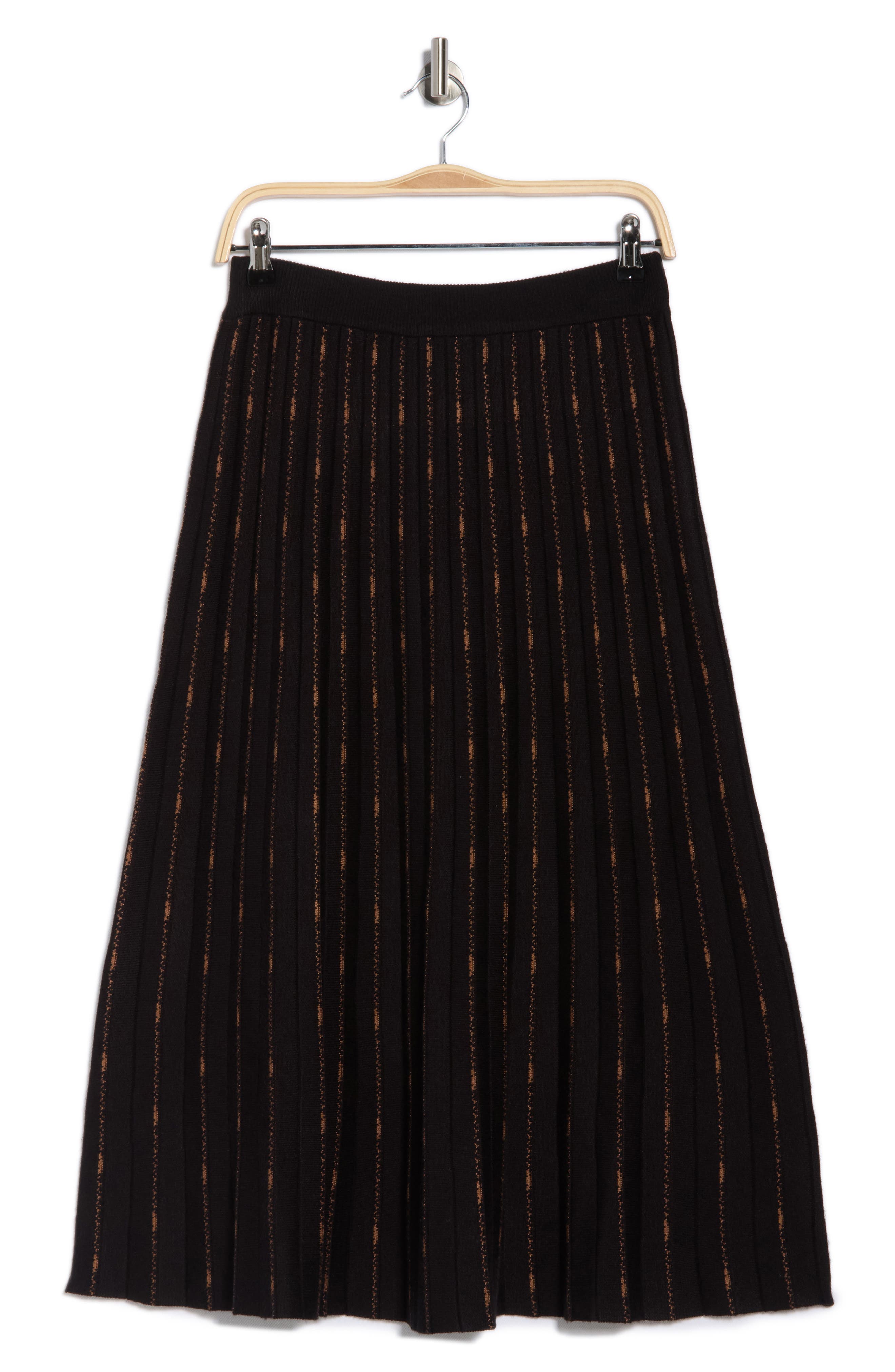 MAX STUDIO Pleated Midi Sweater Skirt (Women) | Nordstromrack