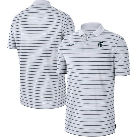 Men's Nike White Michigan State Spartans Icon Victory Coaches 2023 Early Season Performance Polo