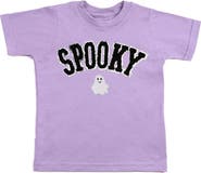 Sweet Wink Spooky Ghost Patch Halloween Short Sleeve T-Shirt