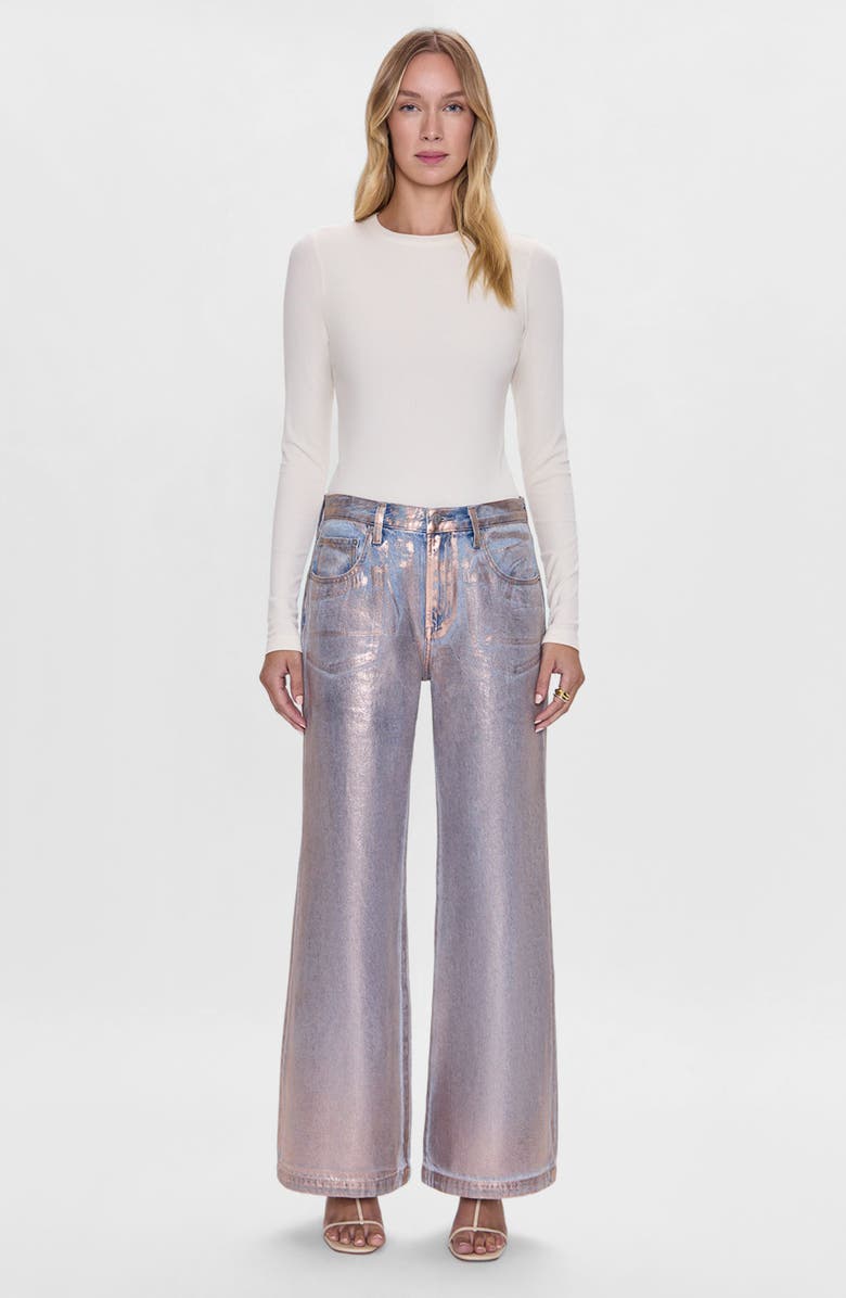 Pistola Jadyn Wide Leg Jeans, Alternate, color, Tinsel