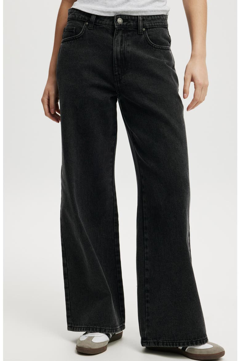 Women's Relaxed Wide Jean, Main, color, GRAPHITE BLACK