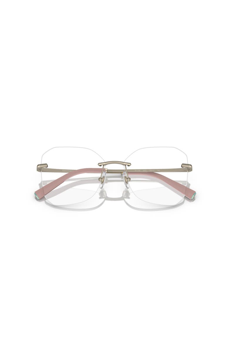 Tiffany & Co. 55mm Irregular optical glasses, Alternate, color, Gold
