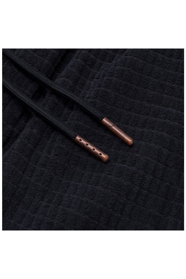 Textured Knit Shorts, Alternate, color, BLACK