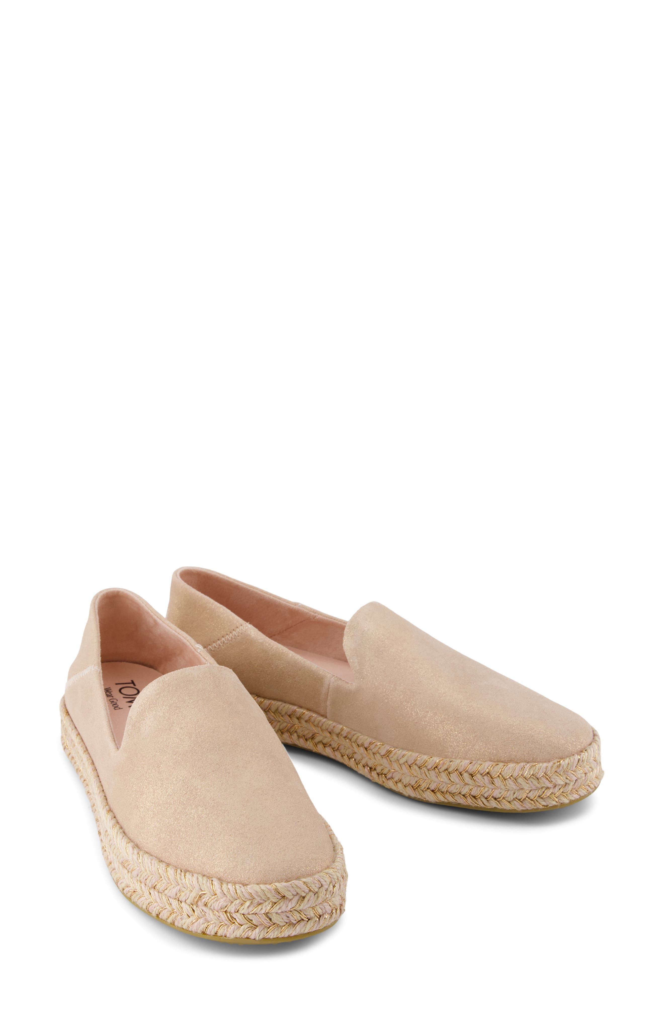 TOMS Caroln Slip-On Espadrille, Alternate, color, Pink