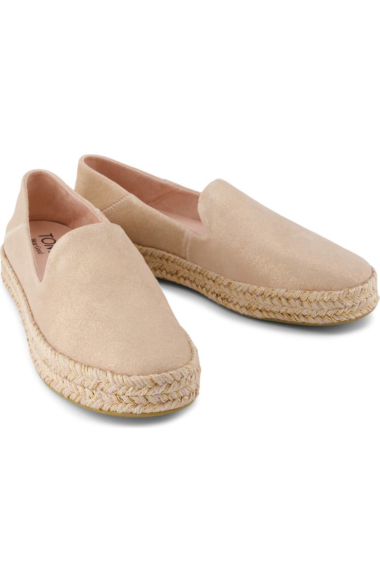 TOMS Caroln Slip-On Espadrille, Alternate, color, Pink
