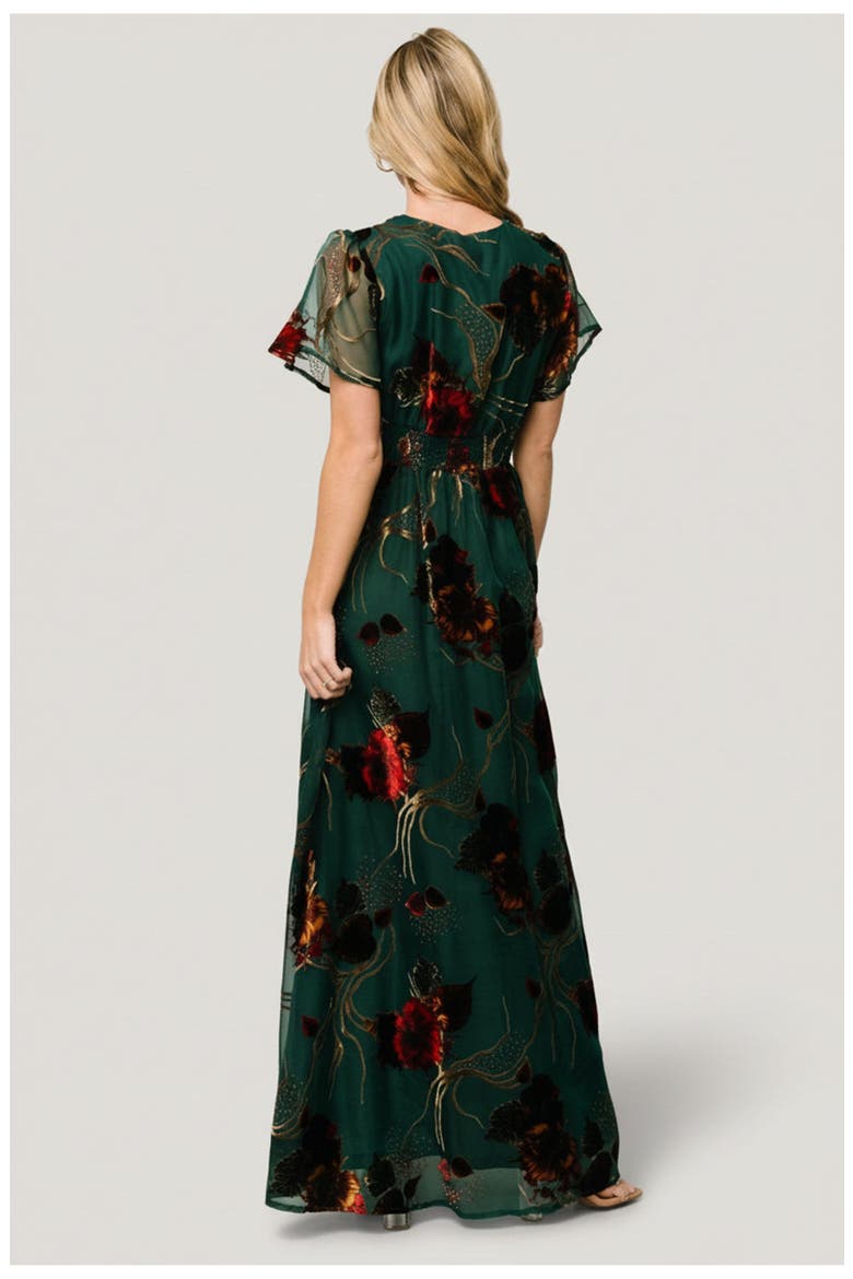 Valen Maxi Dress, Alternate, color, Jade Multi
