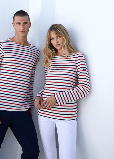 MINQUIERS MODERNE - Tri-color Striped Shirt