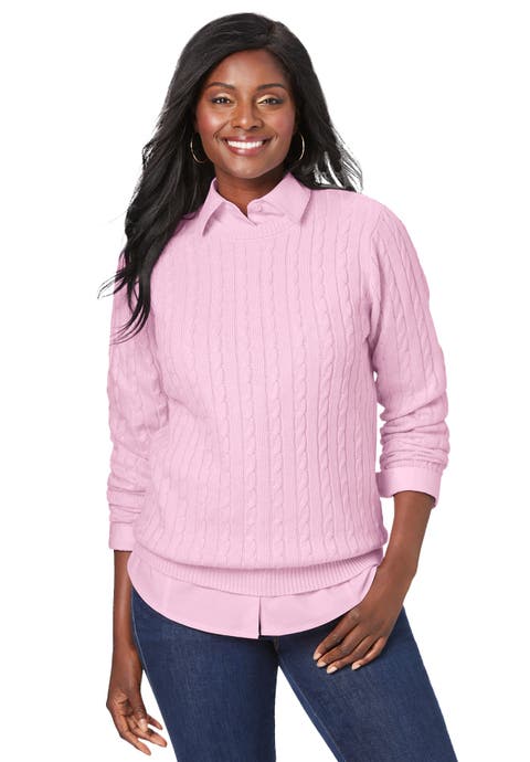 Cable Crewneck Sweater (Plus Available)