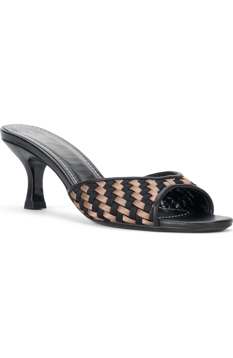 STAUD Brigitte Slide Sandal, Main, color, Black Woven