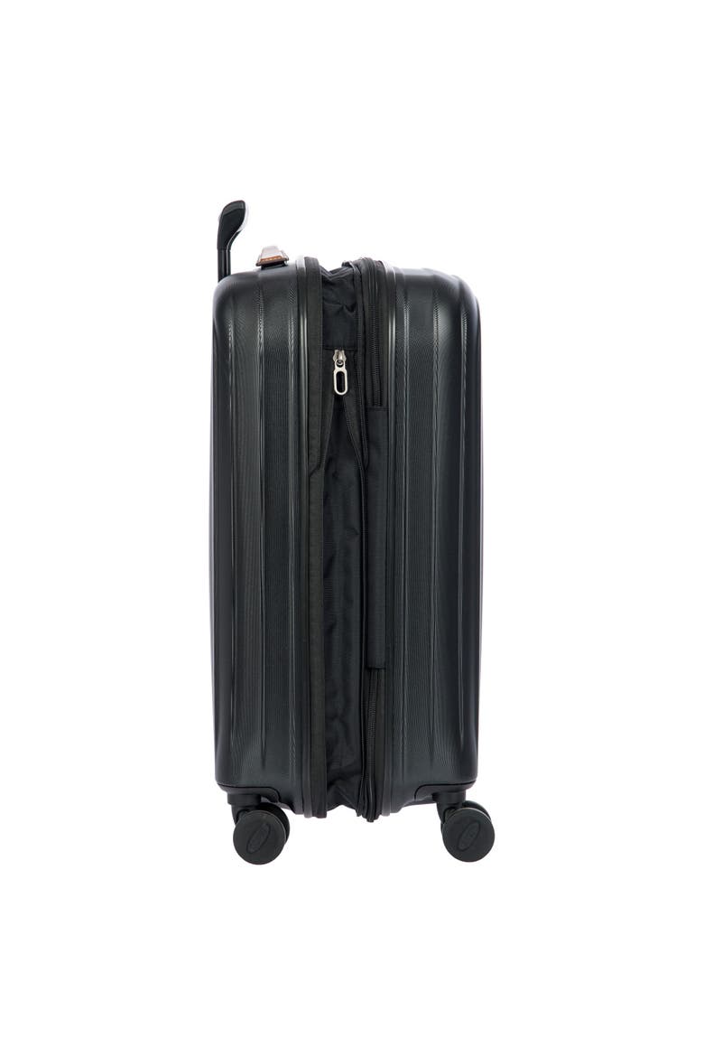 Taormina Hardside Expandable 21" Carry On Spinner Luggage, Alternate, color, Black