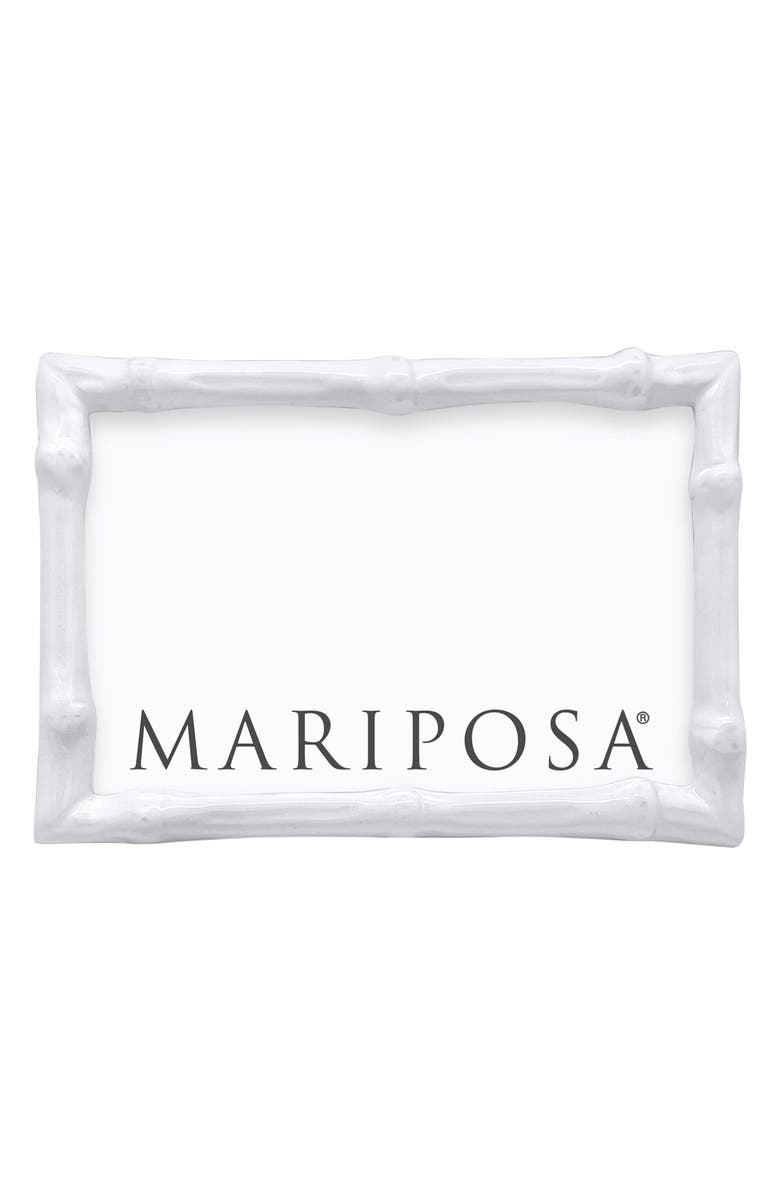 Mariposa White Sand Cast Aluminum Picture Frame, Main, color, White