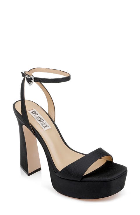 Casual Cool with Platform Black Heels
