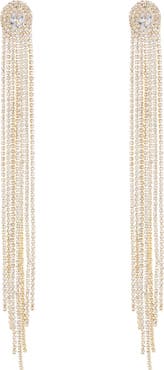 EYE CANDY LOS ANGELES Crystal Fringe Statement Earrings