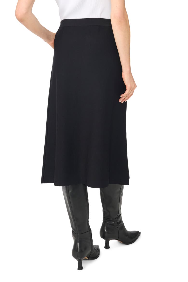 Sweater Knit Midi Skirt, Alternate, color, RICH BLACK