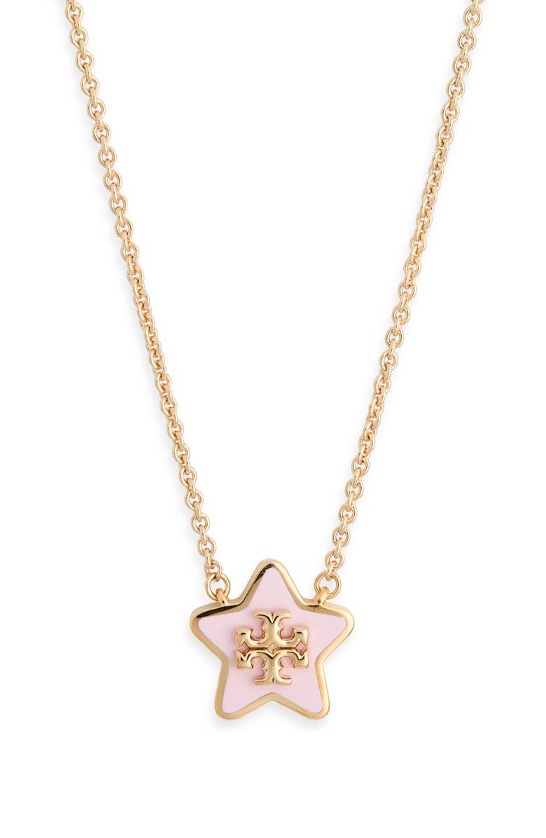 Tory Burch Forget Me Not Necklace, Main, color, 