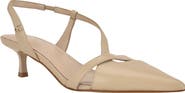 Calvin Klein Arlanna Slingback Pointed Toe Kitten Heel Pump