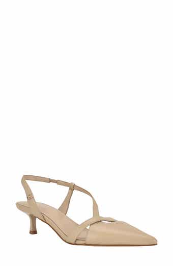 Arlanna Slingback Pointed Toe Kitten Heel Pump
