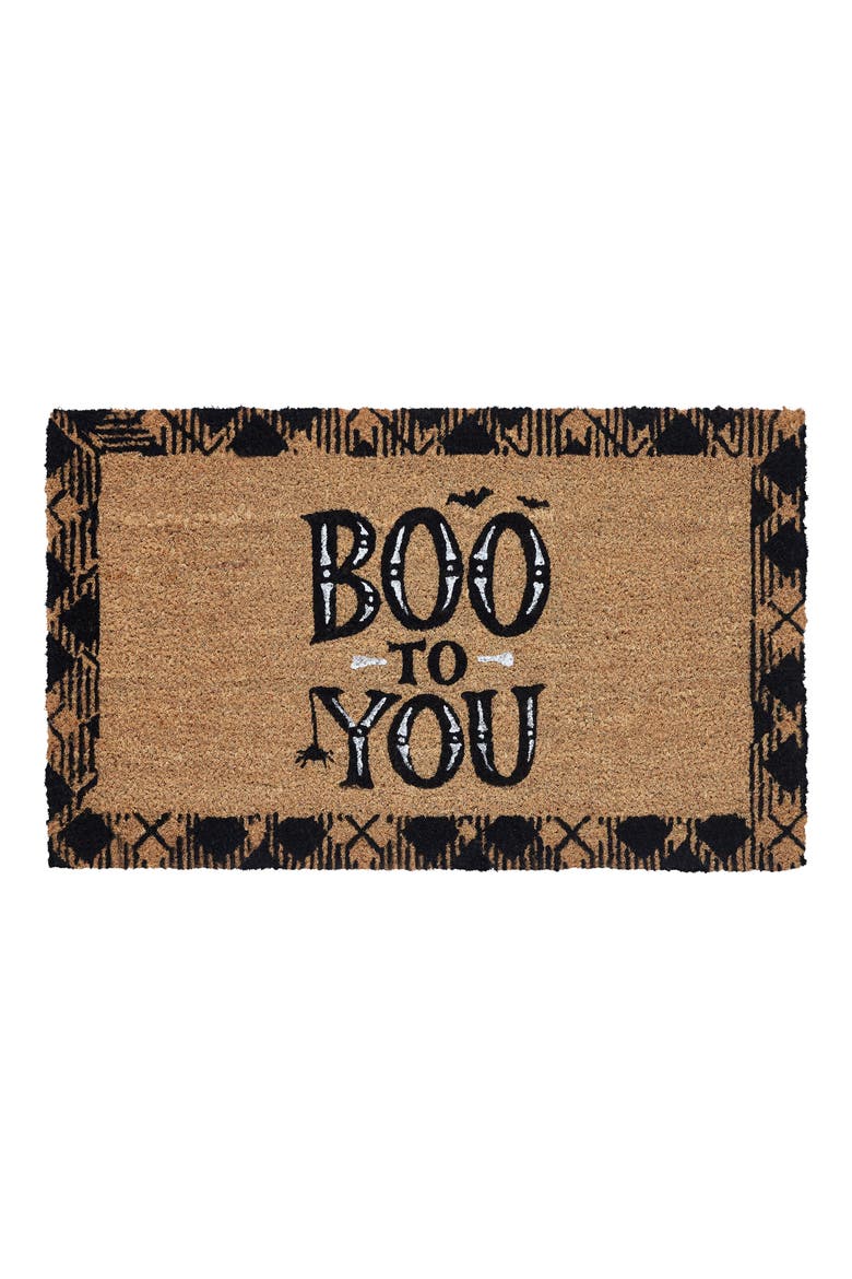 Boo to You Coir Doormat, Main, color, NO COLOR