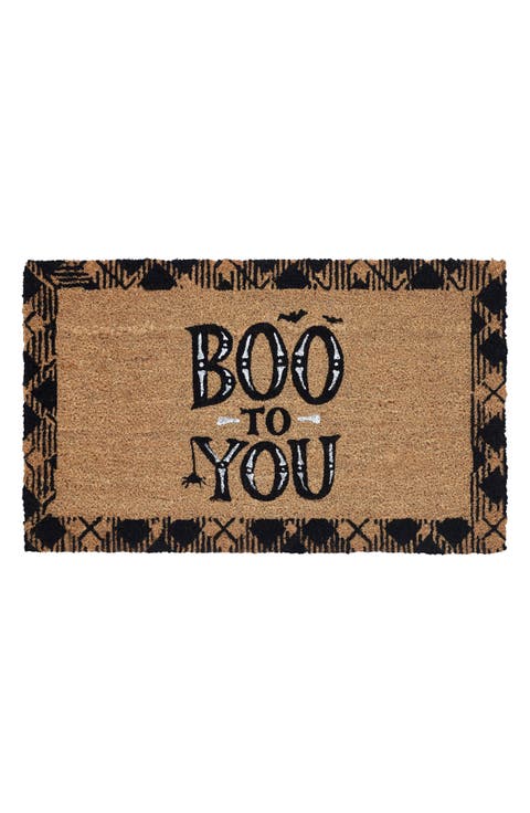 Boo to You Coir Doormat