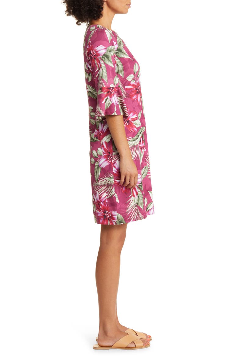 Darcy Coastal Petals Dress, Alternate, color, RHODODENDRON