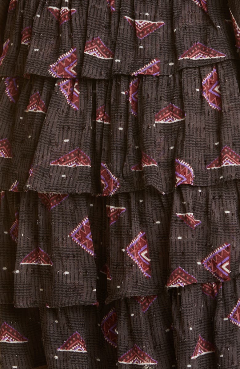 ba&sh Catia Long Sleeve Minidress, Alternate, color, Grey