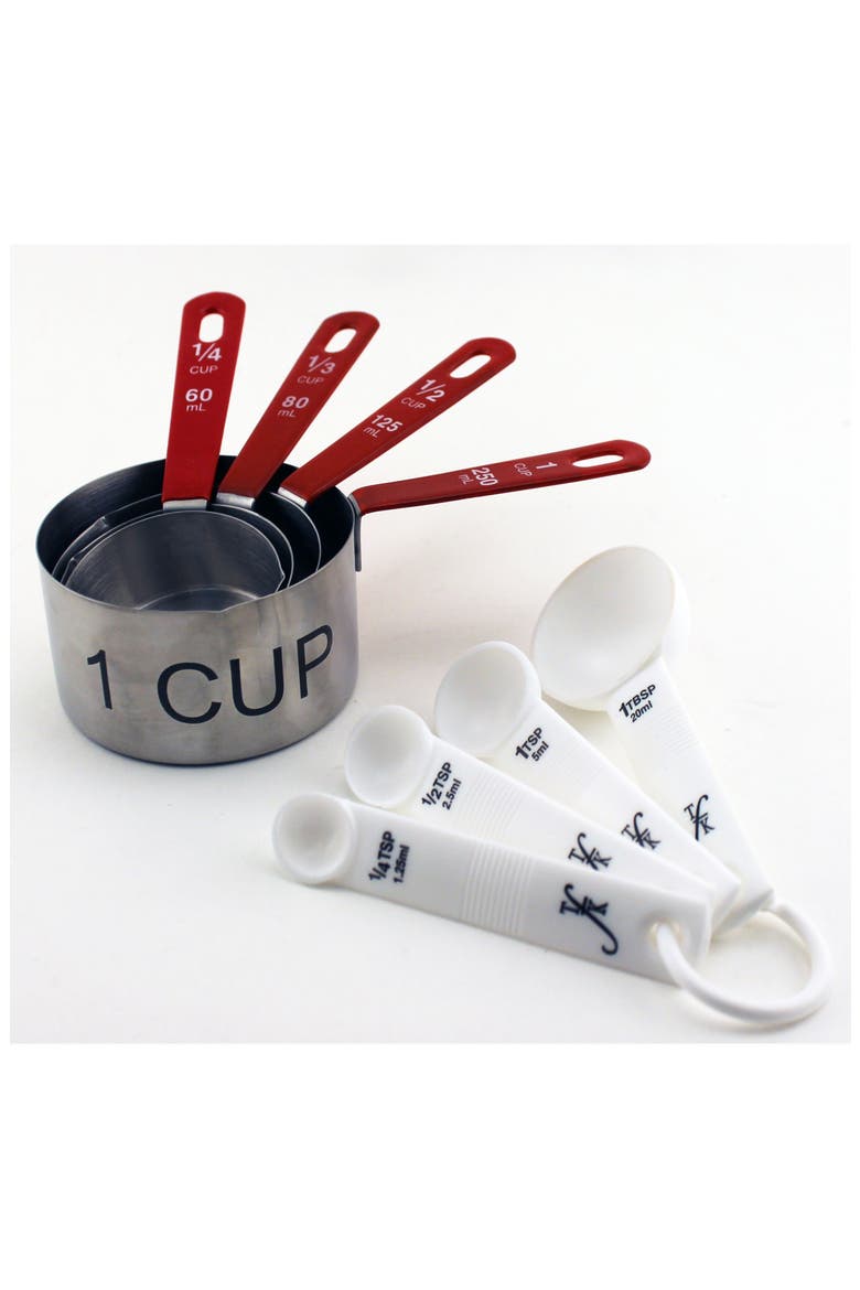 8-Piece Measuring Cups & Spoons Set, Alternate, color, MULTICOLOR