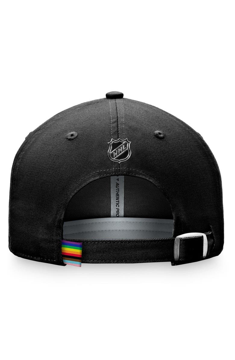 FANATICS Men's Fanatics Branded Black Ottawa Senators Team Logo Pride Adjustable Hat, Alternate, color, Black