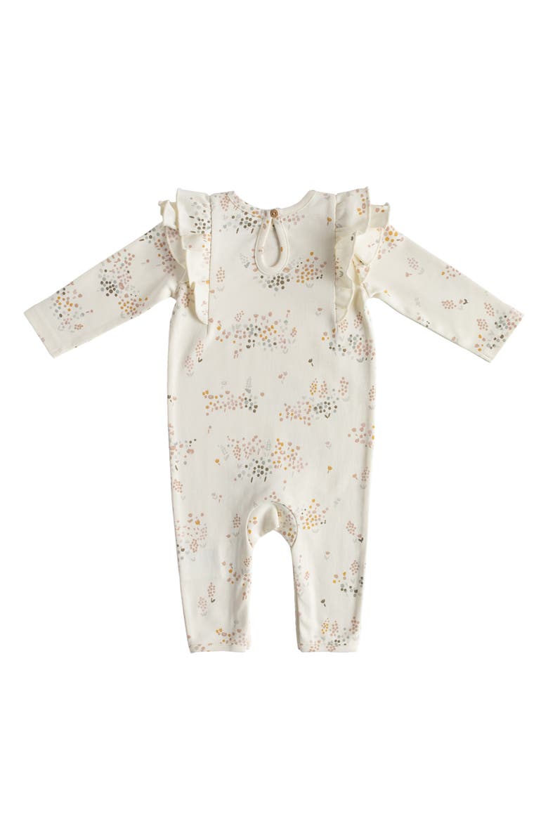 Pehr Flower Patch Organic Cotton Romper, Alternate, color, 