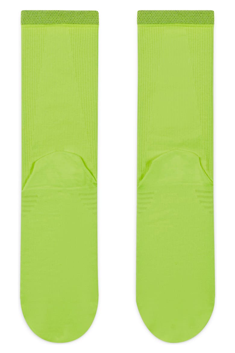 Spark Running Socks, Alternate, color, VOLT/ REFLECT SILVER