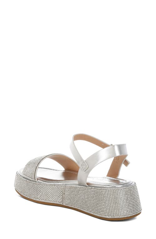 London Rag Nensis Platform Sandal In Silver